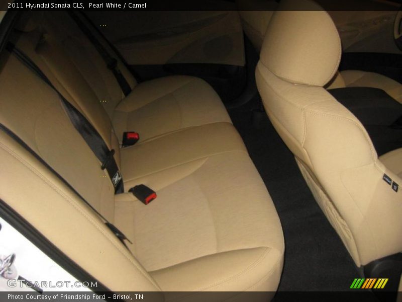 Pearl White / Camel 2011 Hyundai Sonata GLS