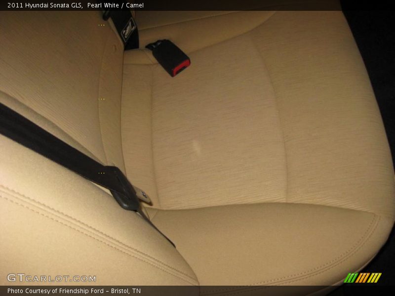 Pearl White / Camel 2011 Hyundai Sonata GLS
