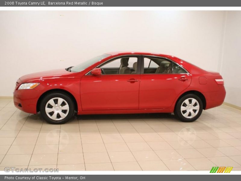 Barcelona Red Metallic / Bisque 2008 Toyota Camry LE