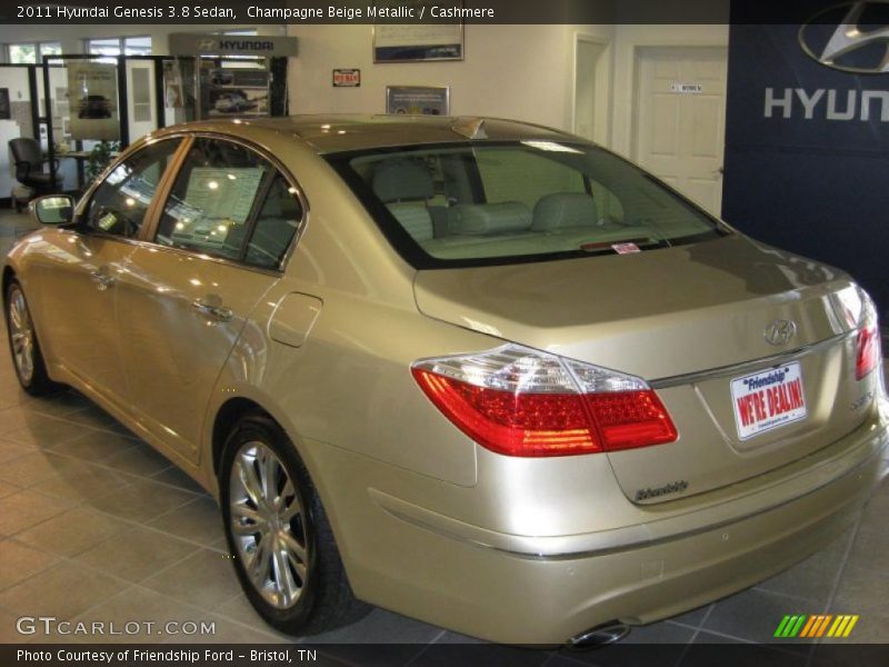 Champagne Beige Metallic / Cashmere 2011 Hyundai Genesis 3.8 Sedan
