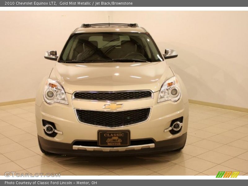 Gold Mist Metallic / Jet Black/Brownstone 2010 Chevrolet Equinox LTZ