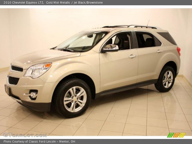 Gold Mist Metallic / Jet Black/Brownstone 2010 Chevrolet Equinox LTZ