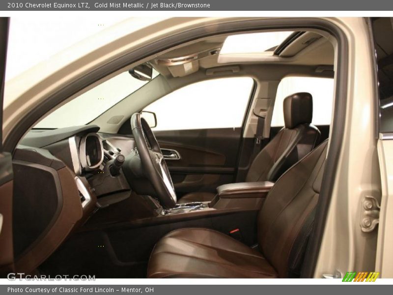 Gold Mist Metallic / Jet Black/Brownstone 2010 Chevrolet Equinox LTZ