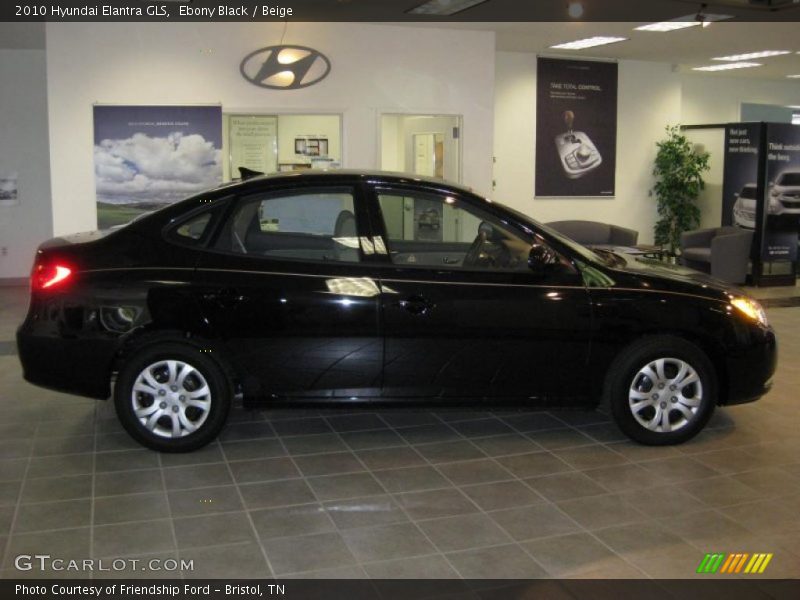 Ebony Black / Beige 2010 Hyundai Elantra GLS