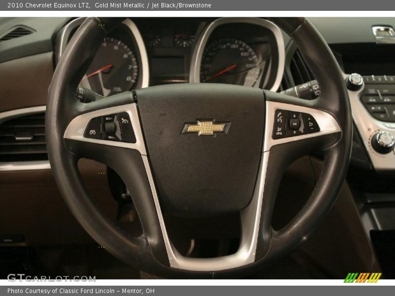 Gold Mist Metallic / Jet Black/Brownstone 2010 Chevrolet Equinox LTZ