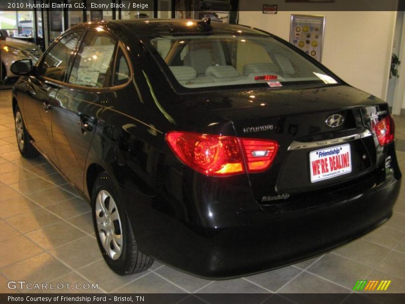 Ebony Black / Beige 2010 Hyundai Elantra GLS