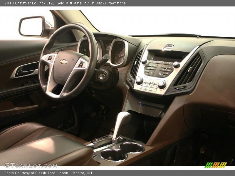 Gold Mist Metallic / Jet Black/Brownstone 2010 Chevrolet Equinox LTZ