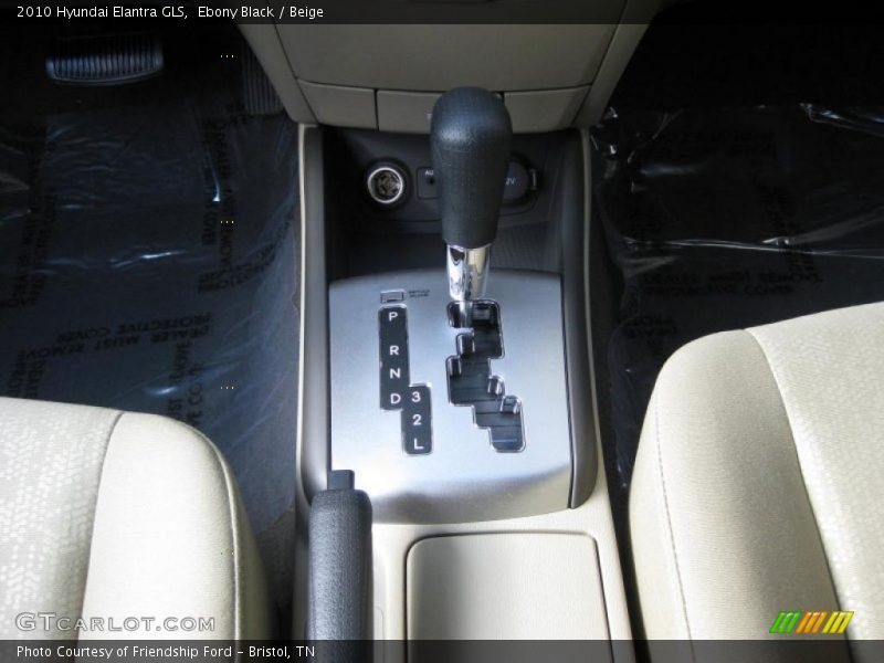 Ebony Black / Beige 2010 Hyundai Elantra GLS