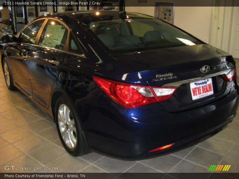 Indigo Blue Pearl / Gray 2011 Hyundai Sonata Limited
