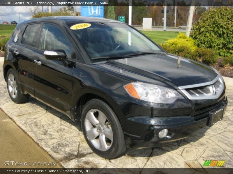 Nighthawk Black Pearl / Ebony 2008 Acura RDX Technology