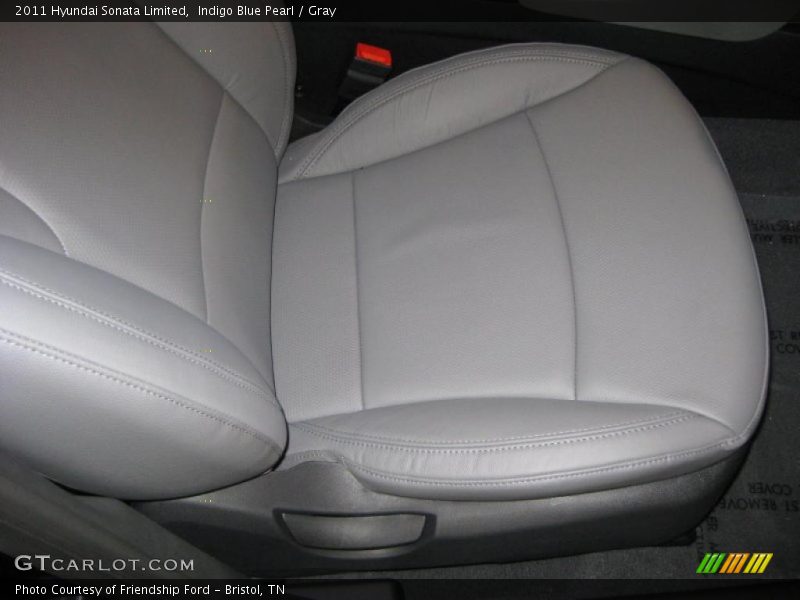 Indigo Blue Pearl / Gray 2011 Hyundai Sonata Limited