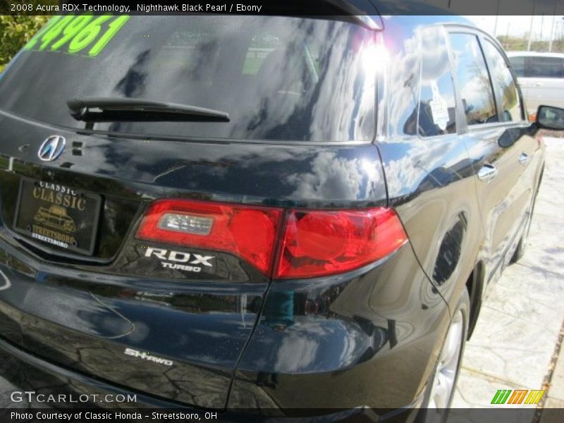 Nighthawk Black Pearl / Ebony 2008 Acura RDX Technology