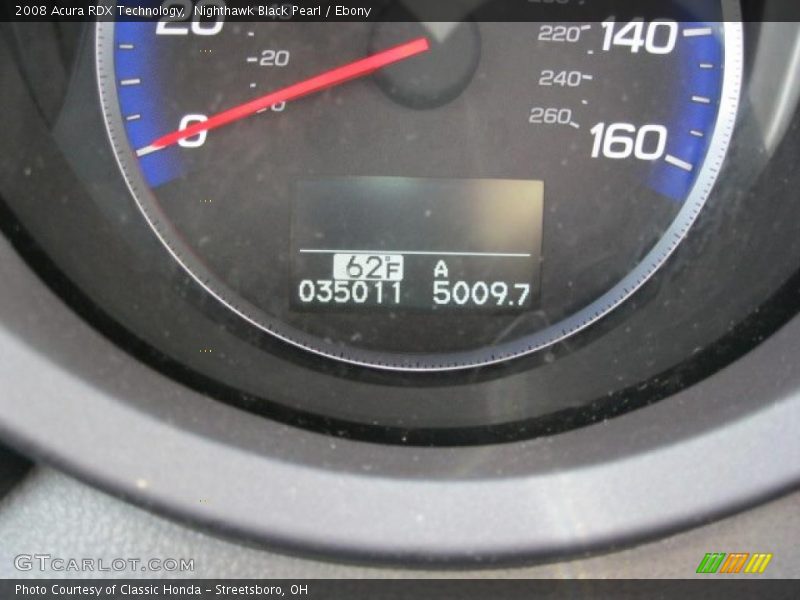 Nighthawk Black Pearl / Ebony 2008 Acura RDX Technology