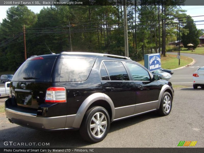Black / Medium Light Stone 2008 Ford Taurus X SEL