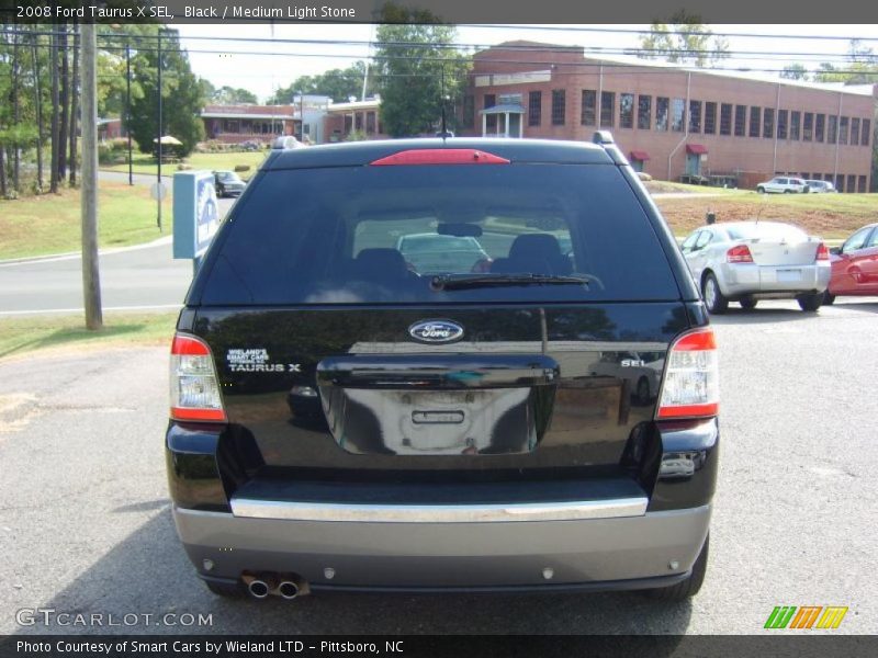 Black / Medium Light Stone 2008 Ford Taurus X SEL