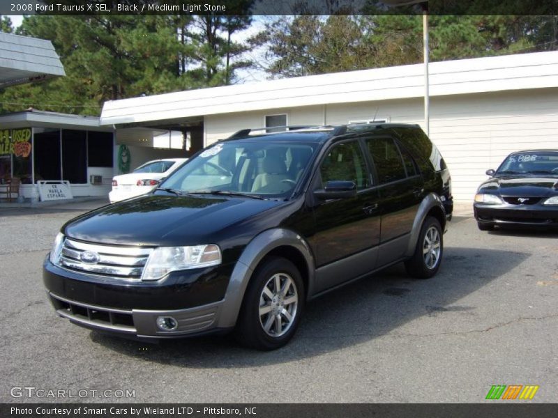 Black / Medium Light Stone 2008 Ford Taurus X SEL