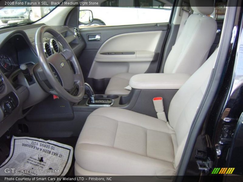 Black / Medium Light Stone 2008 Ford Taurus X SEL