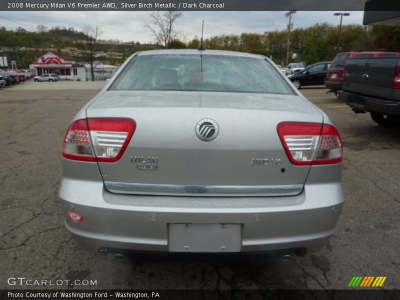 Silver Birch Metallic / Dark Charcoal 2008 Mercury Milan V6 Premier AWD