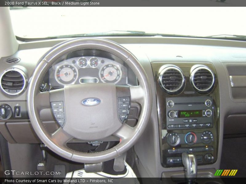 Black / Medium Light Stone 2008 Ford Taurus X SEL