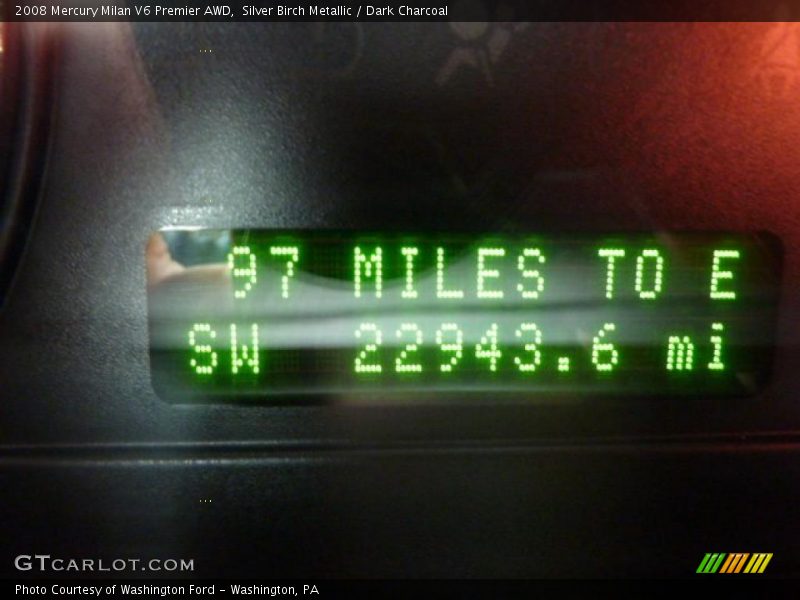 Silver Birch Metallic / Dark Charcoal 2008 Mercury Milan V6 Premier AWD
