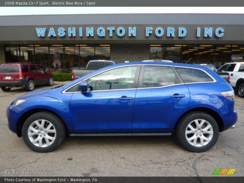 Electric Blue Mica / Sand 2008 Mazda CX-7 Sport