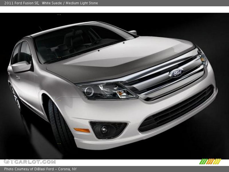 White Suede / Medium Light Stone 2011 Ford Fusion SE