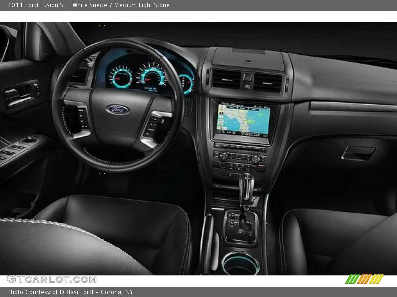 White Suede / Medium Light Stone 2011 Ford Fusion SE