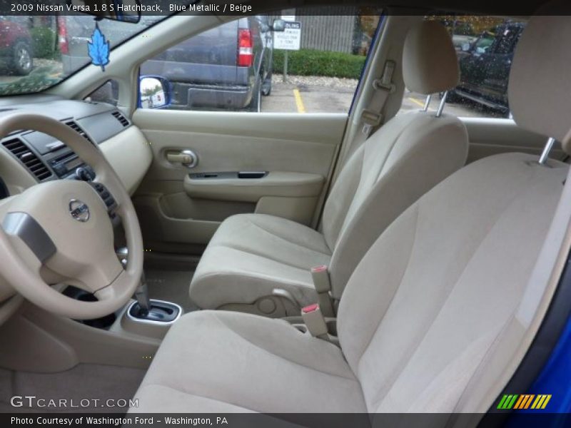 Blue Metallic / Beige 2009 Nissan Versa 1.8 S Hatchback