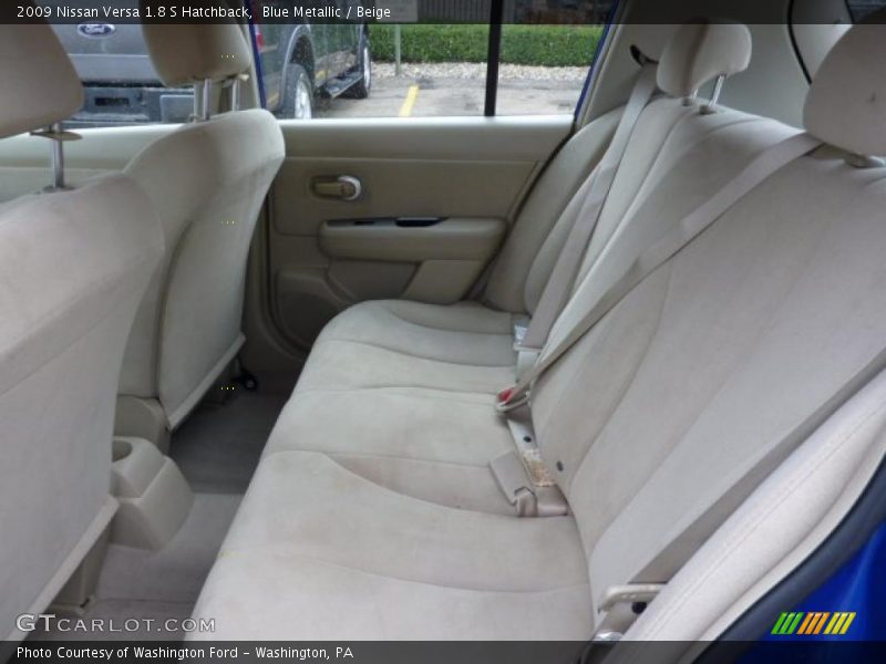 Blue Metallic / Beige 2009 Nissan Versa 1.8 S Hatchback