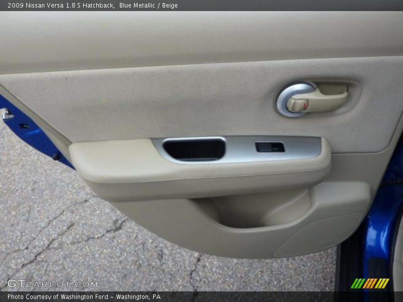 Blue Metallic / Beige 2009 Nissan Versa 1.8 S Hatchback