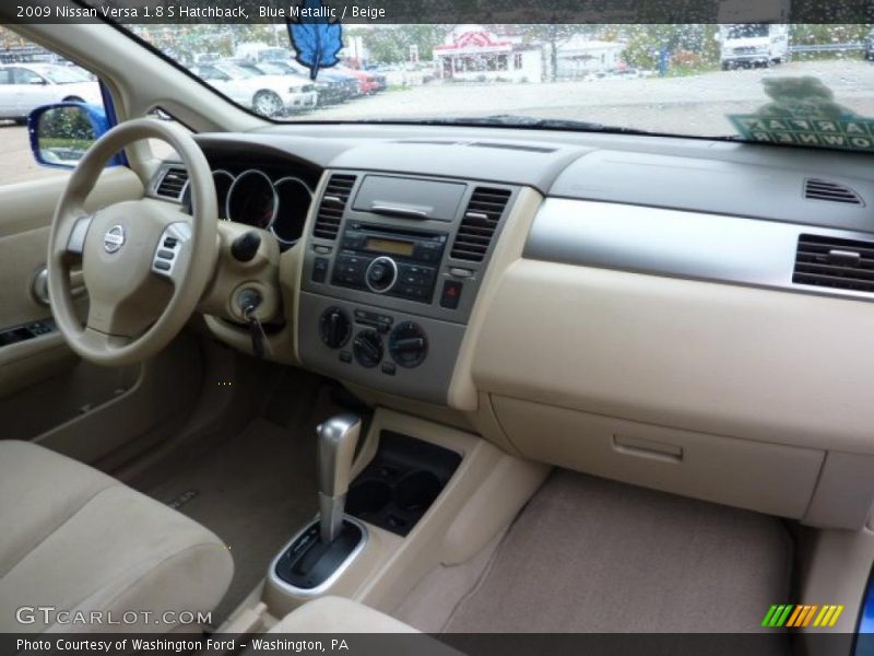 Blue Metallic / Beige 2009 Nissan Versa 1.8 S Hatchback