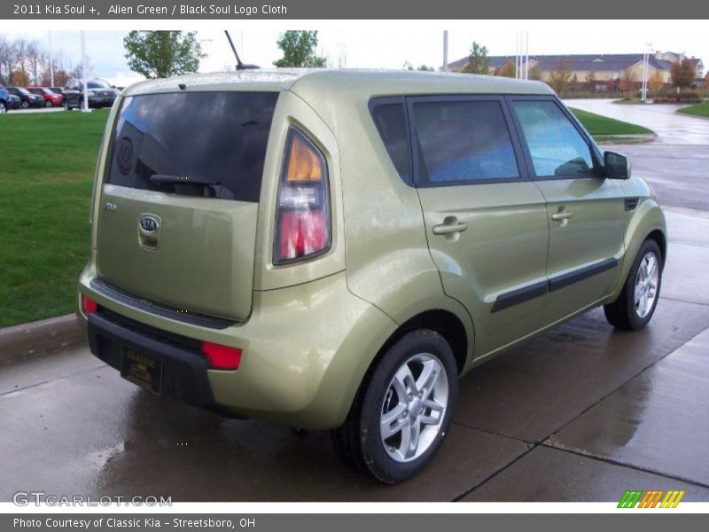 Alien Green / Black Soul Logo Cloth 2011 Kia Soul +