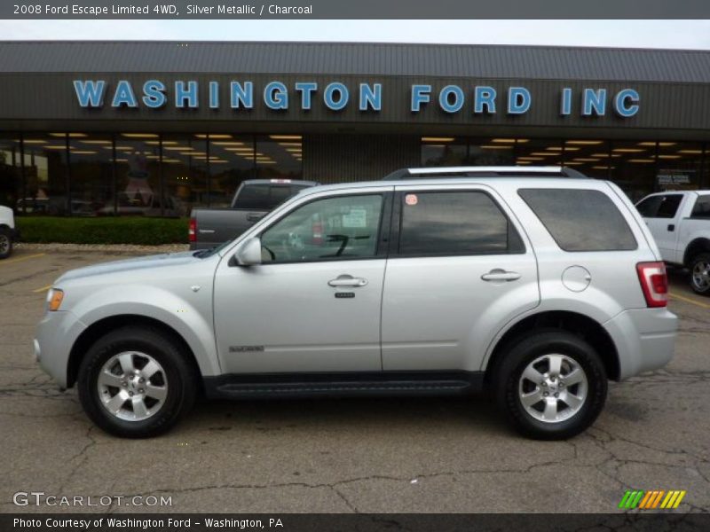 Silver Metallic / Charcoal 2008 Ford Escape Limited 4WD