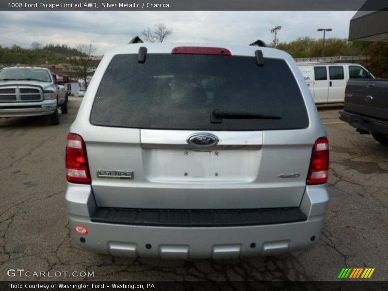 Silver Metallic / Charcoal 2008 Ford Escape Limited 4WD