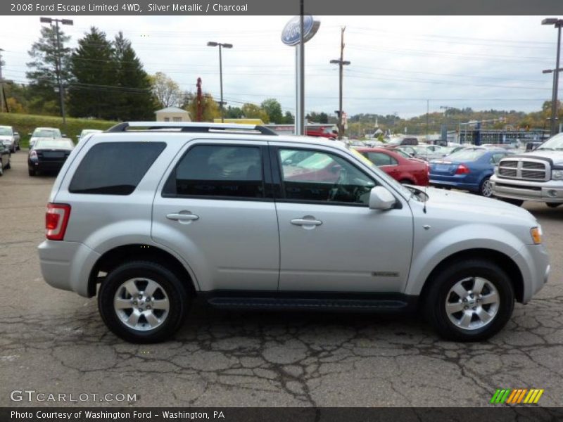 Silver Metallic / Charcoal 2008 Ford Escape Limited 4WD