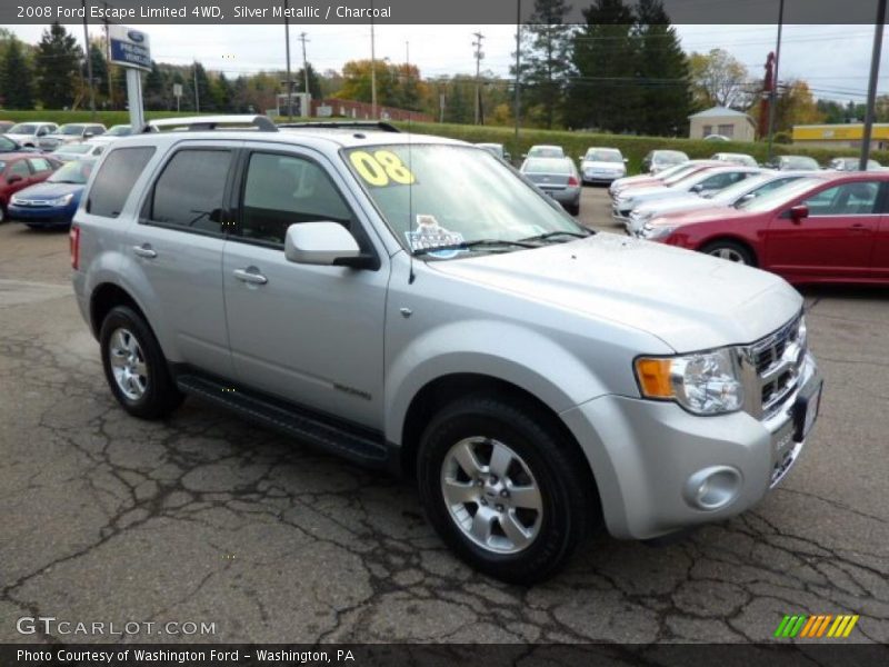 Silver Metallic / Charcoal 2008 Ford Escape Limited 4WD