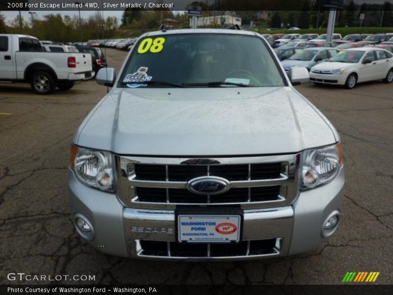 Silver Metallic / Charcoal 2008 Ford Escape Limited 4WD