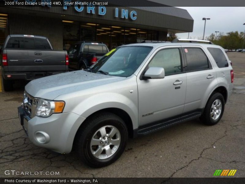 Silver Metallic / Charcoal 2008 Ford Escape Limited 4WD