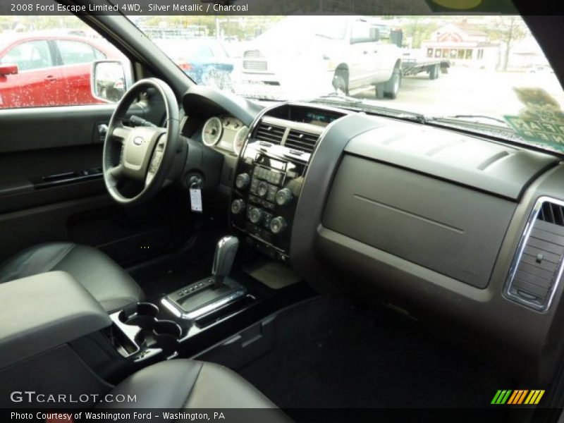 Silver Metallic / Charcoal 2008 Ford Escape Limited 4WD