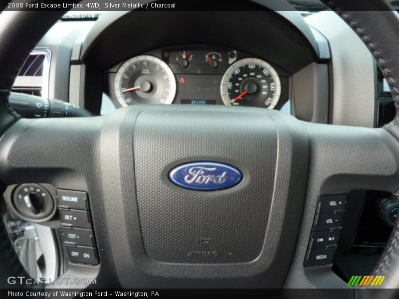 Silver Metallic / Charcoal 2008 Ford Escape Limited 4WD