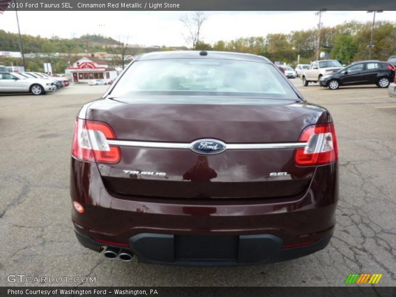 Cinnamon Red Metallic / Light Stone 2010 Ford Taurus SEL