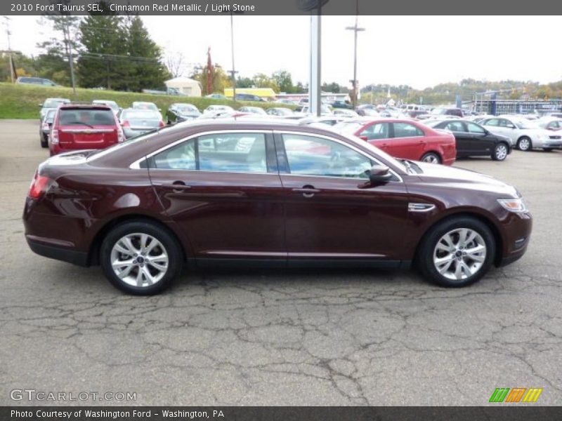 Cinnamon Red Metallic / Light Stone 2010 Ford Taurus SEL