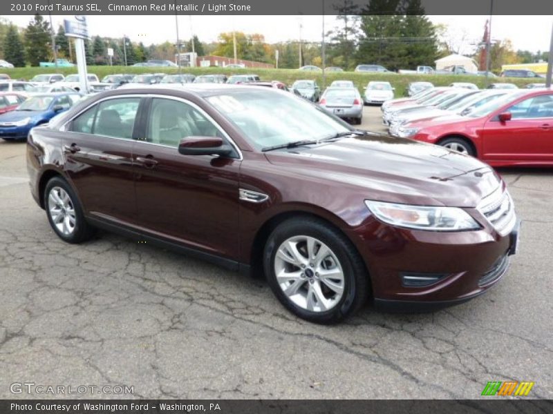 Cinnamon Red Metallic / Light Stone 2010 Ford Taurus SEL