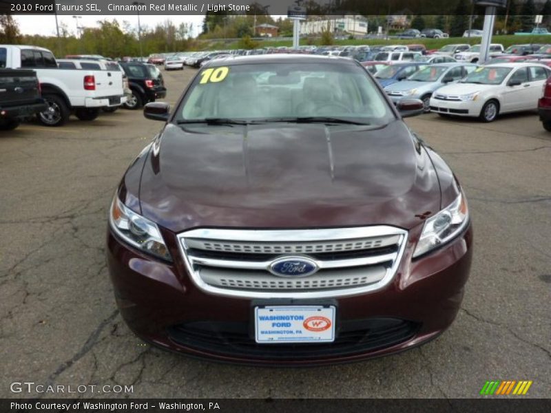 Cinnamon Red Metallic / Light Stone 2010 Ford Taurus SEL