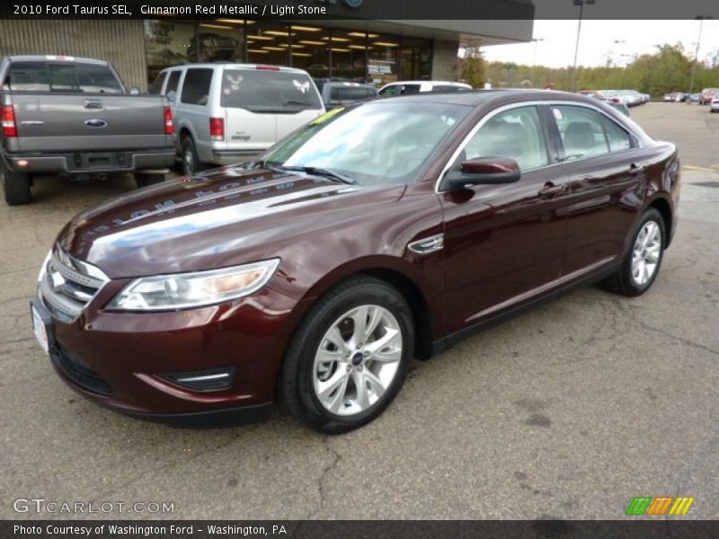 Cinnamon Red Metallic / Light Stone 2010 Ford Taurus SEL