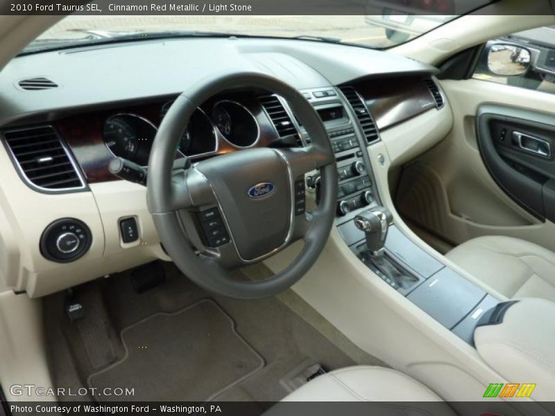 Cinnamon Red Metallic / Light Stone 2010 Ford Taurus SEL