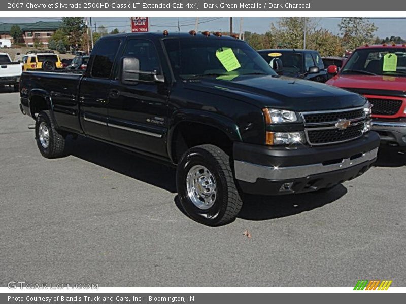 Dark Green Metallic / Dark Charcoal 2007 Chevrolet Silverado 2500HD Classic LT Extended Cab 4x4