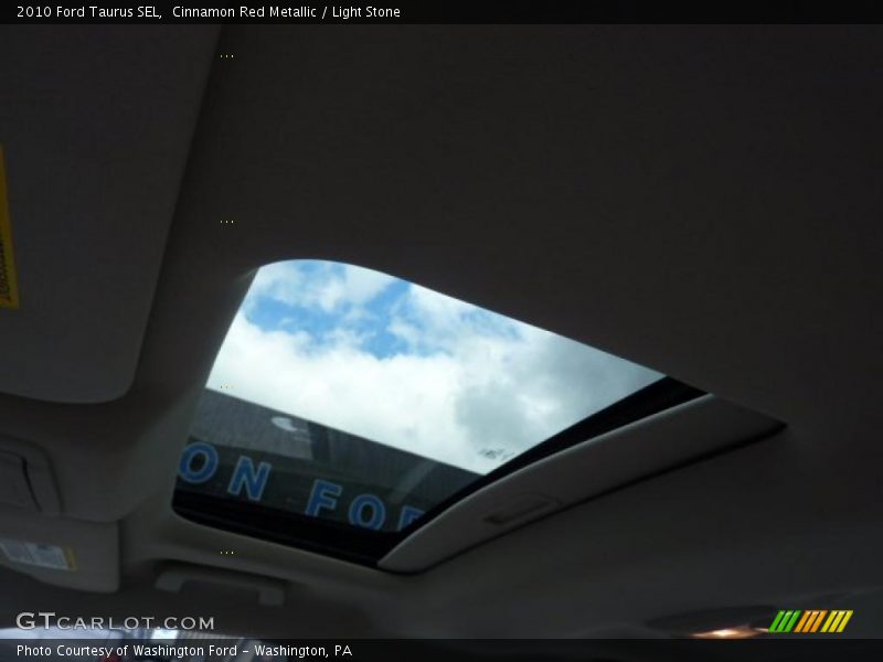 Cinnamon Red Metallic / Light Stone 2010 Ford Taurus SEL