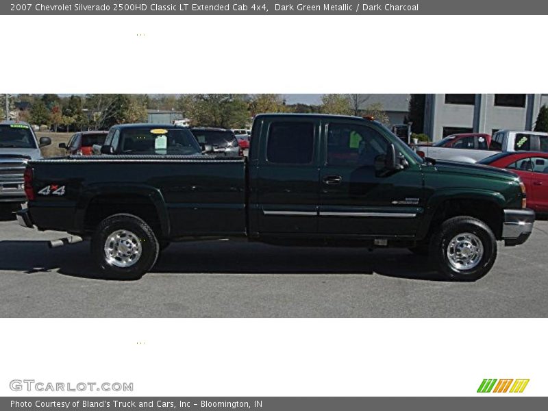 Dark Green Metallic / Dark Charcoal 2007 Chevrolet Silverado 2500HD Classic LT Extended Cab 4x4