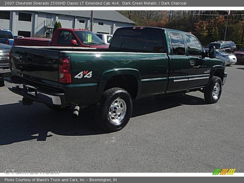 Dark Green Metallic / Dark Charcoal 2007 Chevrolet Silverado 2500HD Classic LT Extended Cab 4x4